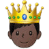 🤴🏿 prince: dark skin tone display on Samsung